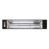 Eurofase 1500w black infrared electric heater - angle view