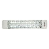 Eurofase 1500w stainless steel infrared electric heater with brix decor plate - angle view