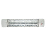 Eurofase 1500w stainless steel infrared electric heater with mason decor plate - angle view
