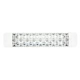 Eurofase 1500w white infrared electric heater with brix decor plate - angle view