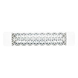 Eurofase 1500w white infrared electric heater with clover decor plate - angle view