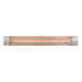 Eurofase 3000W 61-Inch Single Element Electric Heater with Clover Decor Plate in Stainless Steel
