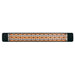 Eurofase 3000W 61-Inch Single Element Electric Heater with Stella Decor Plate in Black