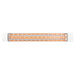 Eurofase 3000W 61-Inch Single Element Electric Heater with Stella Decor Plate in White