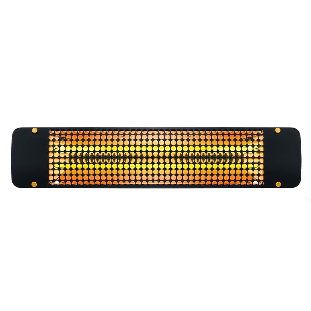 Eurofase 39-Inch Black Infrared Electric Heater with admiral decor plate