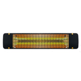 Eurofase 39-Inch Black Infrared Electric Heater with admiral decor plate