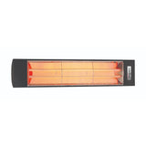 Eurofase 39-Inch Dual Element Black Infrared Electric Heater - front view