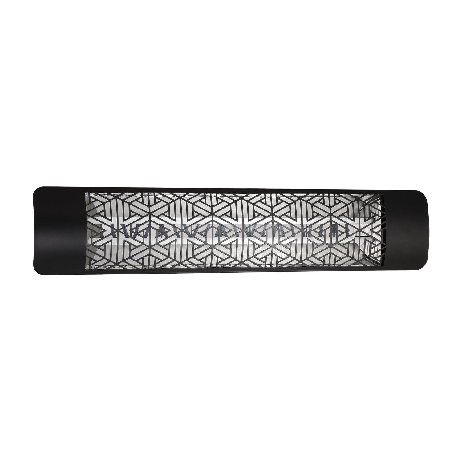 Eurofase 39-Inch Dual Element Electric Patio Heater with Mason Decor Plate - angle view