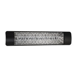 Eurofase 39-Inch Dual Element Electric Patio Heater with Mason Decor Plate - angle view