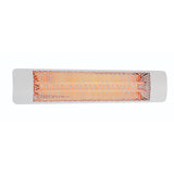 Eurofase 39-Inch White Infrared Electric Heater with mason decor plate - angle view