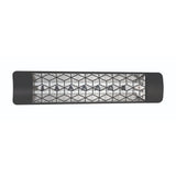 Eurofase 39-inch Black Infrared Electric Heater with stella decor plate - angle view