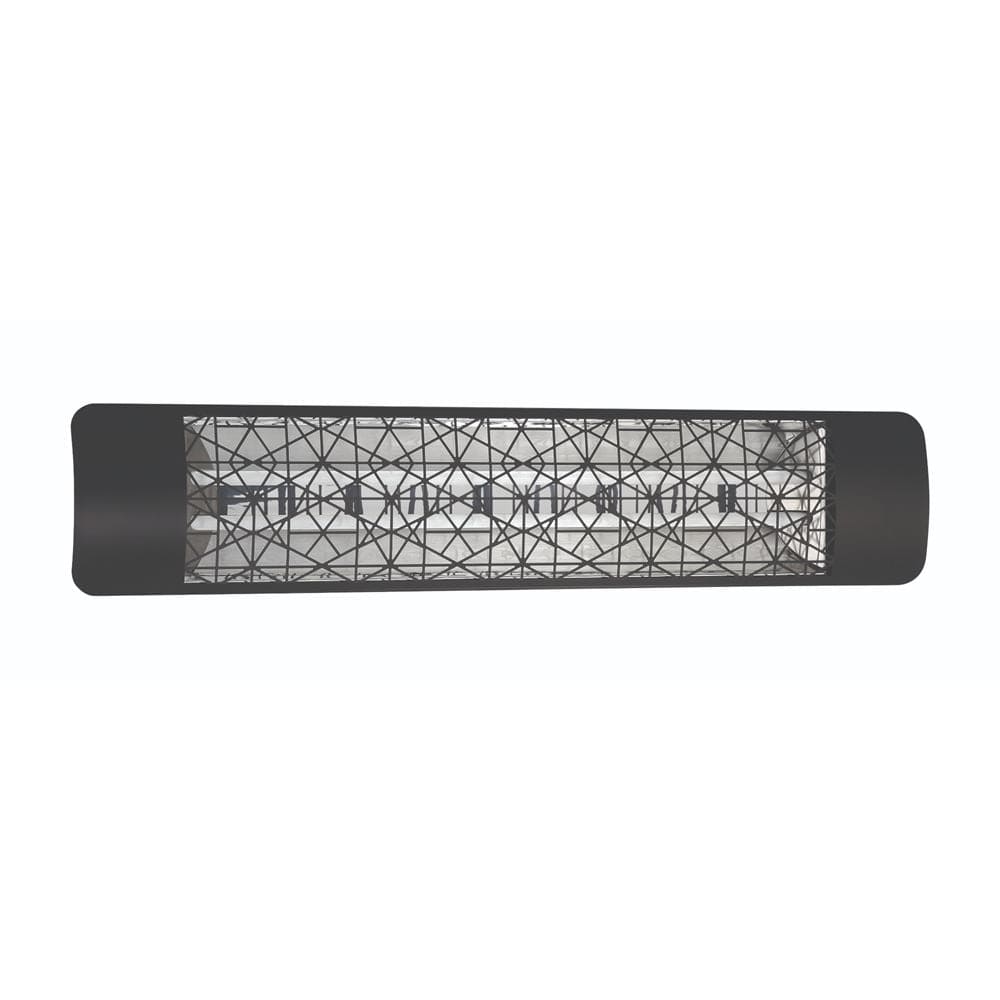 Eurofase 39-inch Black Infrared Electric Heater with astra decor plate - angle view