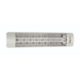 Eurofase 39-inch Stainless Steel Infrared Electric Heater with brix decor plate - installation view