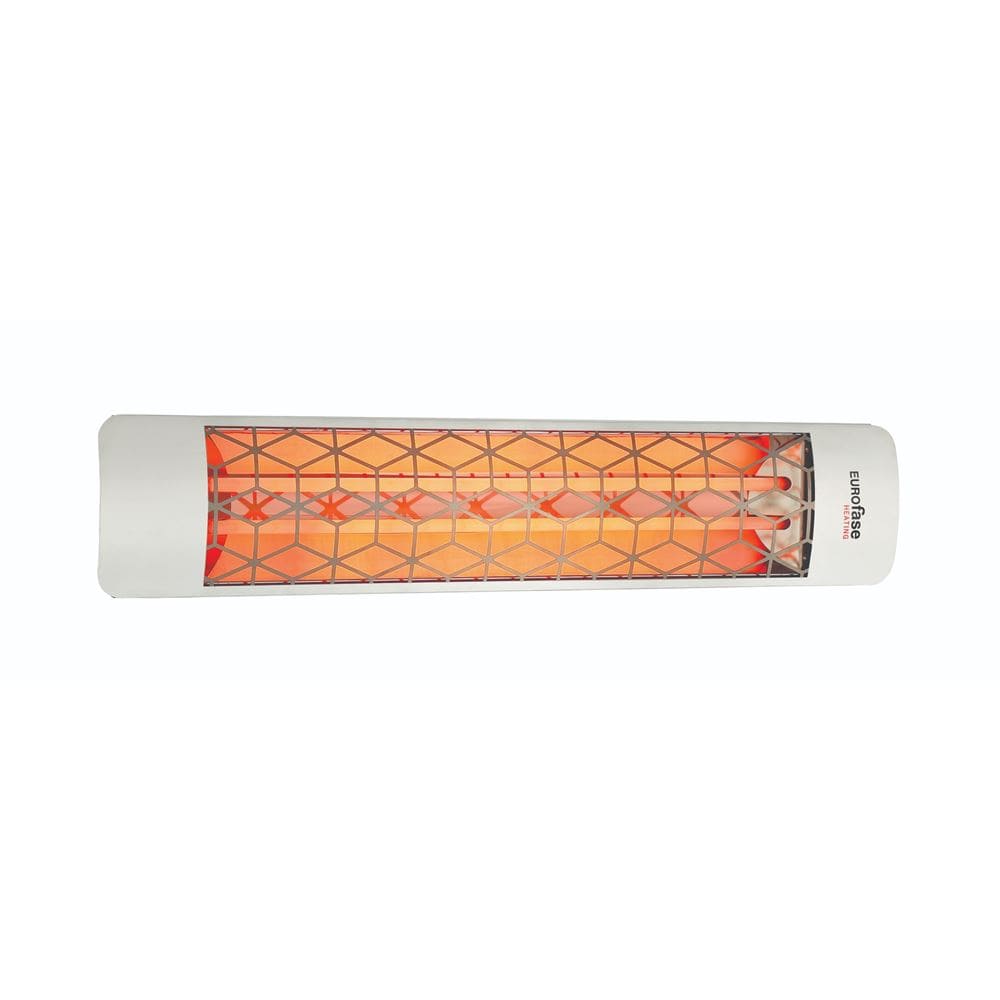 Eurofase 39-inch Stainless Steel Infrared Electric Heater with stella decor plate - angle view