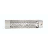 Eurofase 39-inch Stainless Steel Infrared Electric Heater with stella decor plate - angle view