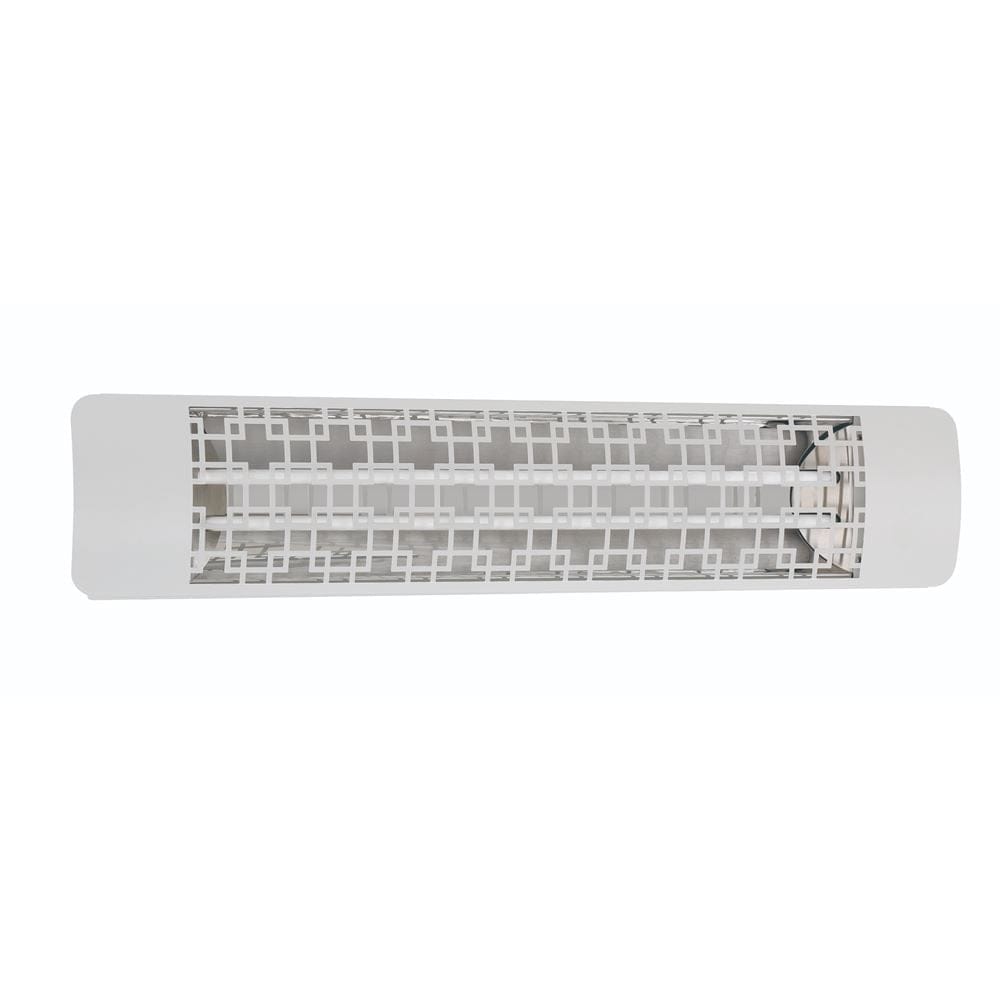 Eurofase 39-inch White Infrared Electric Heater with brix decor plate - alternate view