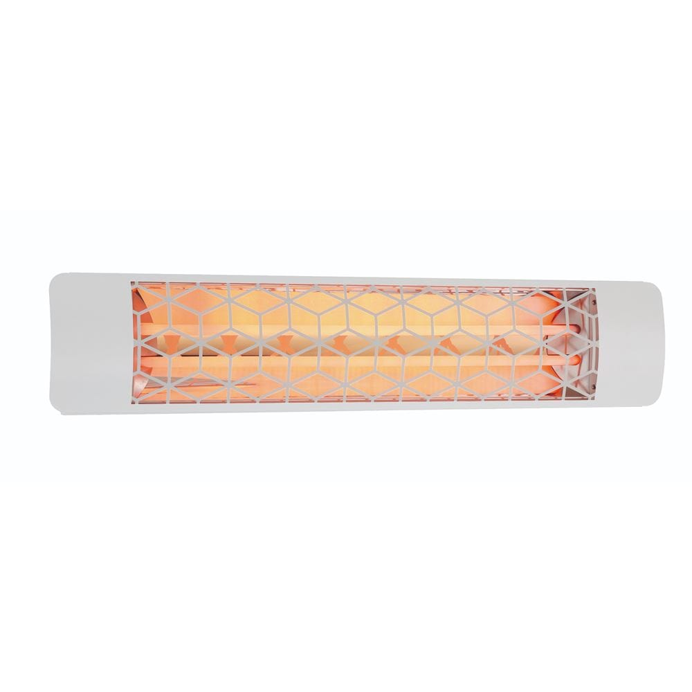 Eurofase 39-inch White Infrared Electric Heater with stella decor plate