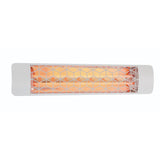 Eurofase 39-inch White Infrared Electric Heater with stella decor plate