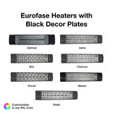 Black decor plates