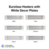 White decor plates