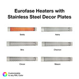 stainless steel decor plates for 61-inch eurofase heaters