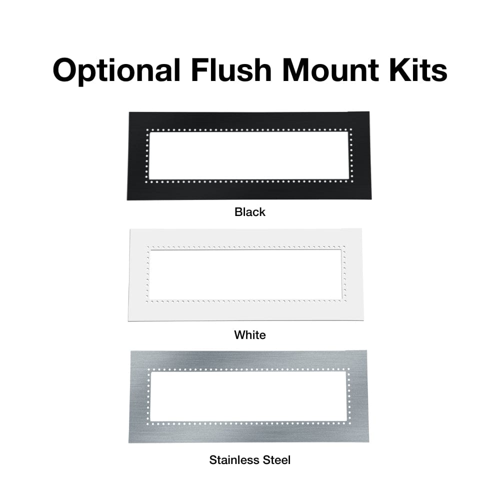 optional flush mount kits - angle view