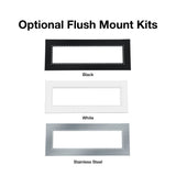optional flush mount kits - angle view