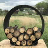 Fire Pit Art Orbit Handcrafted Artisan Log Rack