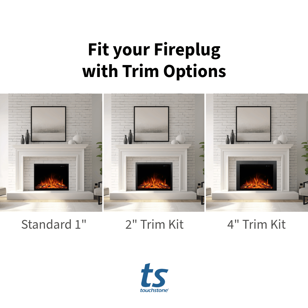 Choosing a Touchstone Fireplug PRO trim kit to fit the hearth opening