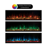 Flame Color Options of Landscape Pro Slim Electric Fireplace