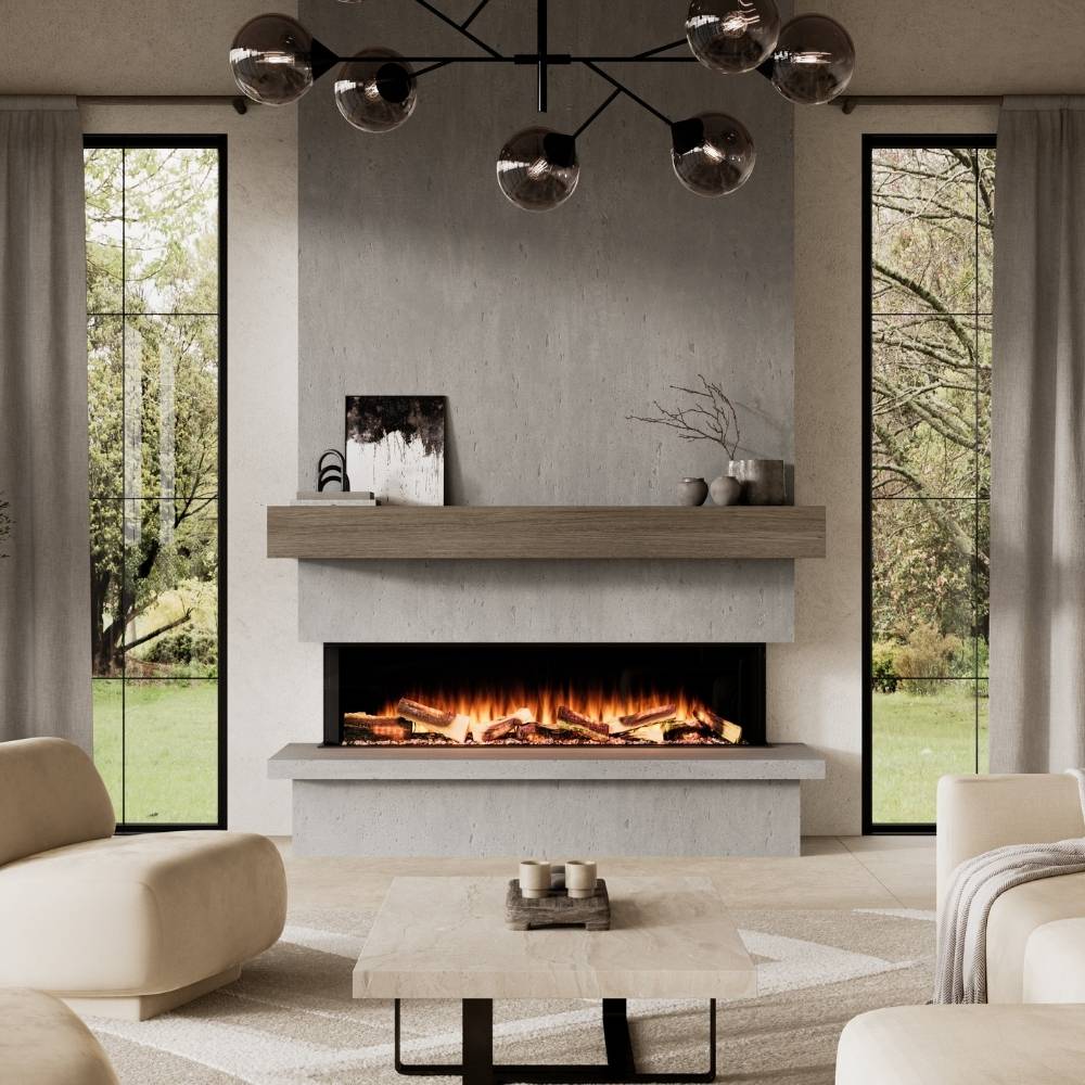 Flamerite E-Ridium 1500 Single Sided Installation in Living Room