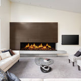 Flamerite E-Ridium 1800 Corner Installation in Modern Living Room