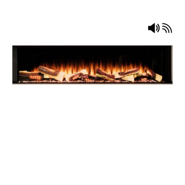 Flamerite E-Ridium Series 3-Sided Built-In Holographic Electric Fireplace