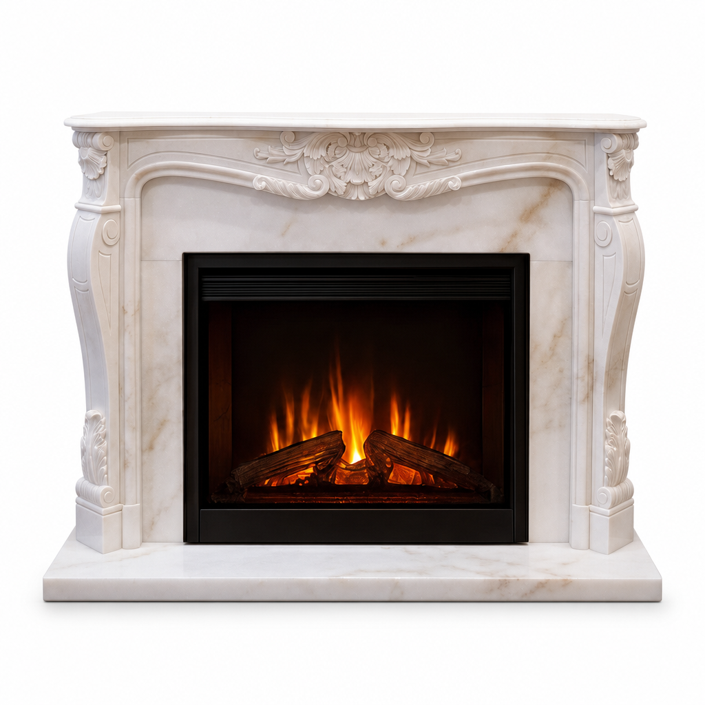 French Oriental White Marble