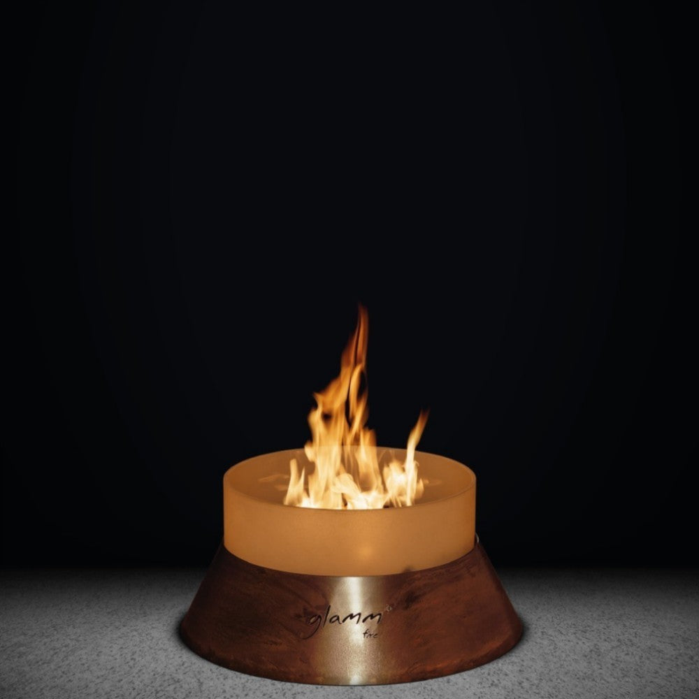 GlammFire Alba Free Standing Gas Fire Pit Small at Studio