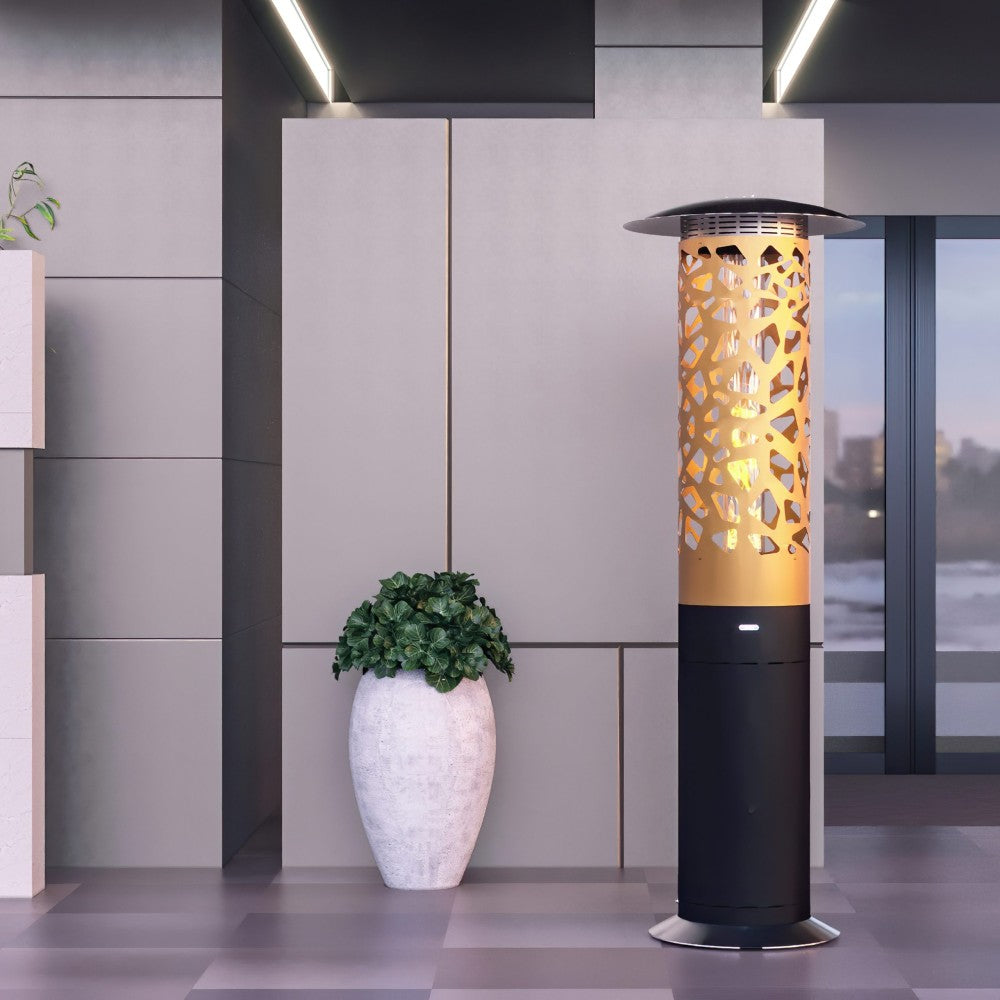 GlammFire Bliss Hyperion Free Standing Gas Patio Heater at Outdoor Space