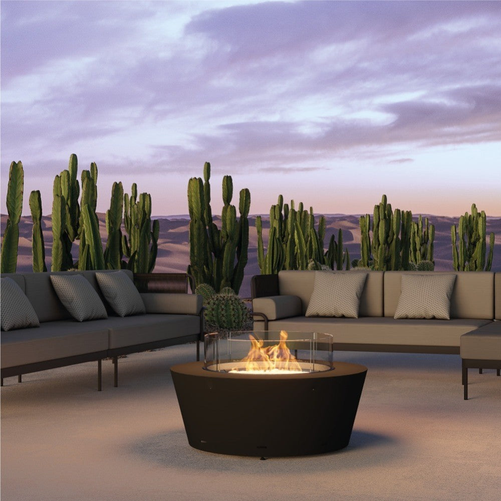 GlammFire Otello Corten Steel Gas Fire Pit at Outdoor Space