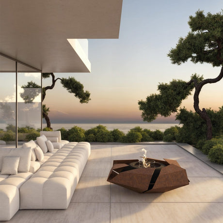 GlammFire Stravaganza Wood Burning Fire Pit at Patio