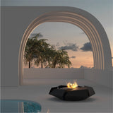 GlammFire Stravaganza Wood Burning Fire Pit near Pool