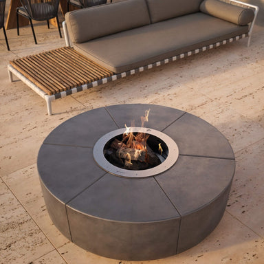 GlammFire Zarzuela Wood Burning Fire Pit at Outdoor Place
