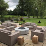 GlammFire Zarzuela Wood Burning Fire Pit with Outdoor Furniture