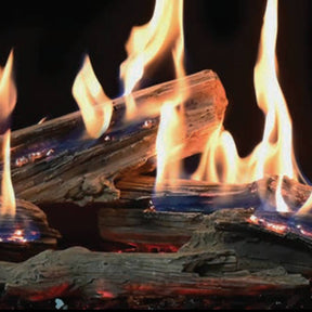 Grand Canyon Glowfire Western Driftwood Logs - front view