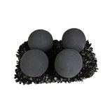 Grand Canyon 6-Inch Cannon Balls for Gas Inserts and Burners in Black