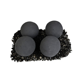 Grand Canyon 6-Inch Cannon Balls for Gas Inserts and Burners in Black