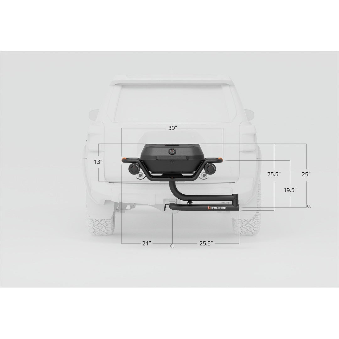 HitchFire F-20 Hitch Mounted 2-Burner Propane Gas Grill