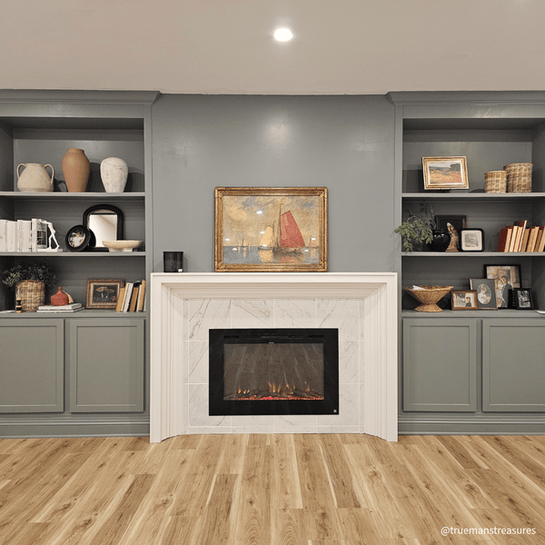 Touchstone Forte 40-Inch electric fireplace installed in a room