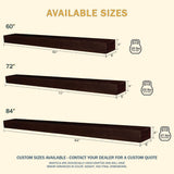 LHX Classic Cherry Wood Mantel Sizes