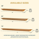 LHX Cumberland Honey Oak Wood Mantel Sizes