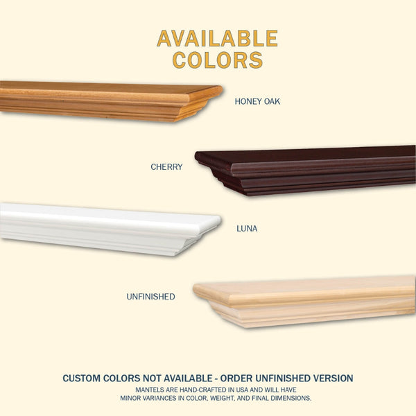 LHX Cumberland Wood Mantel All Colors