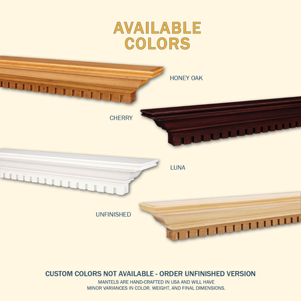 LHX Federal Wood Mantel Colors